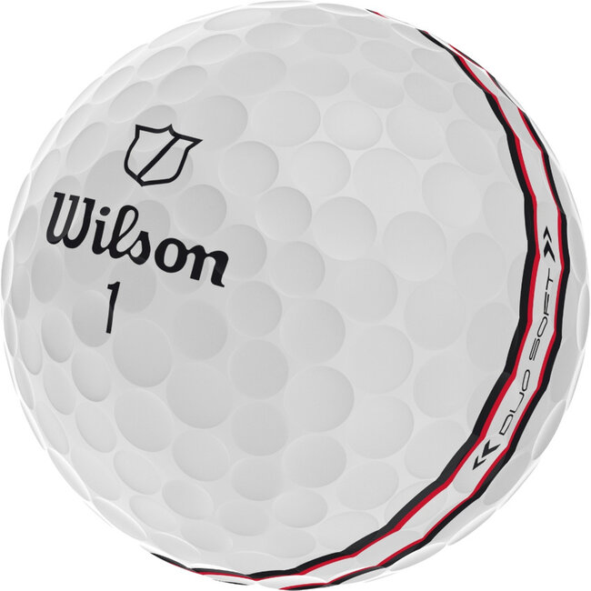 Wilson Duo Soft golfbal Wit Track 360° voordeelbundel – 4 dozen golfballen