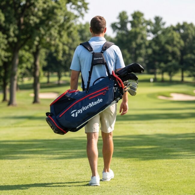 Taylormade Standbag Pro Stand navy rood