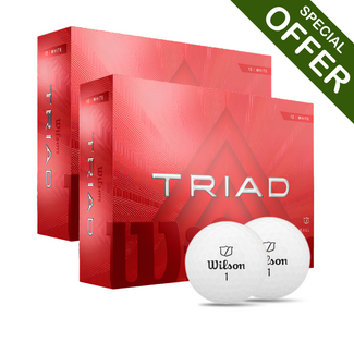 Wilson Wilson Triad golfbal wit set van 2 dozen