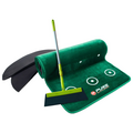 Pure 2Improve Dual Grain Putting Mat With Broom