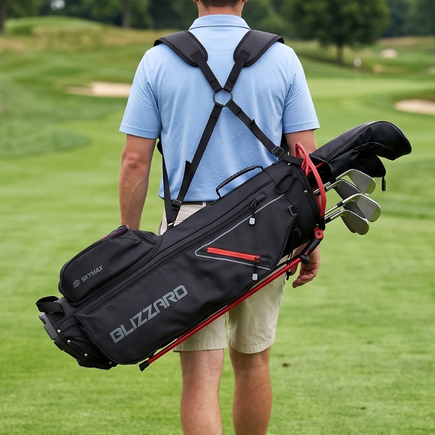 Skymax Blizzard 7 inch Stand Bag zwart rood