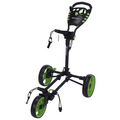 Fastfold Flat 3-wiel golftrolley zwart groen