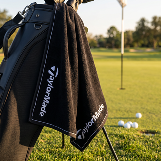 TaylorMade TaylorMade Tour Golfhanddoek zwart