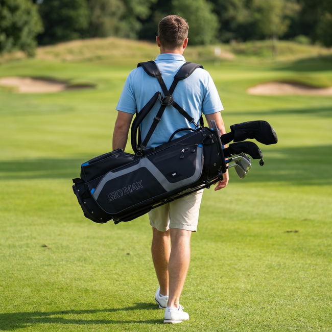 Skymax Stand Bag 9 inch zwart blauw grijs