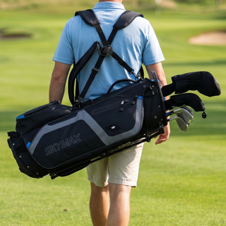 Skymax Golf Skymax Stand Bag 9 inch zwart blauw grijs