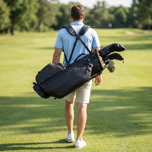 Big Max Dri Lite Hybrid Prime stand bag zwart