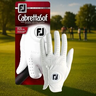 Footjoy Footjoy Cabrettasof golfhandschoen wit
