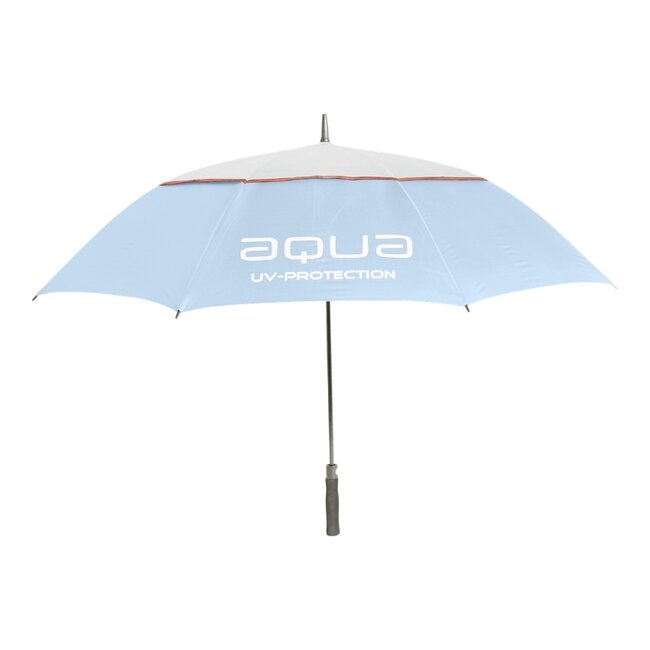 BIG MAX Aqua UV Golfparaplu Lichtblauw Wit met UV 50+ Bescherming