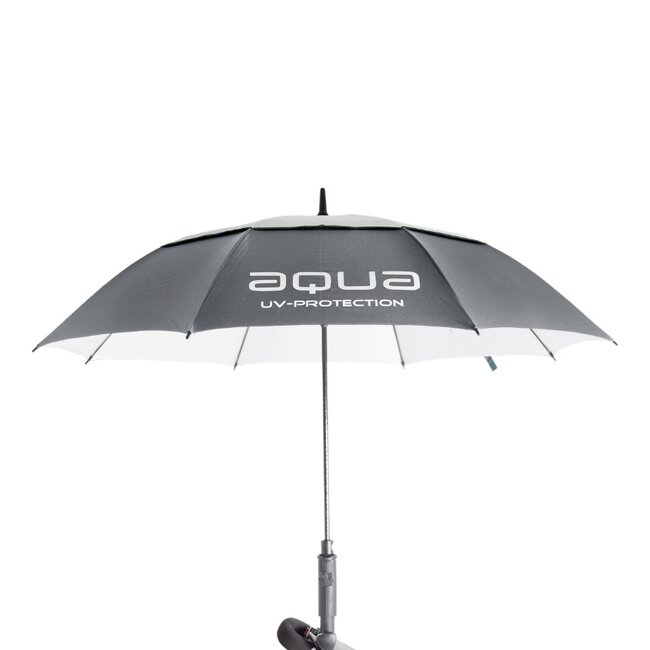 BIG MAX Aqua UV Golfparaplu Grijs Wit met UV 50+ Bescherming