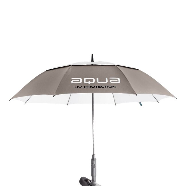 BIG MAX Aqua UV Golfparaplu Taupe Wit met UV 50+ Bescherming