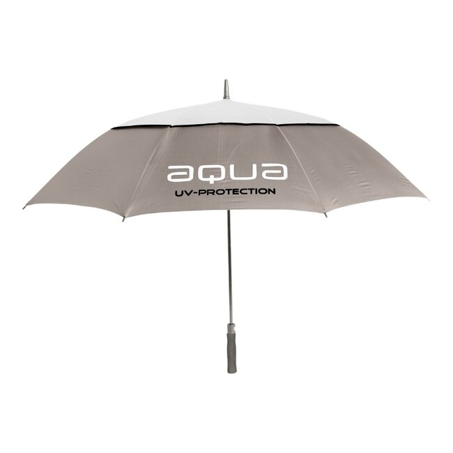 BIG MAX Aqua UV Golfparaplu Taupe Wit met UV 50+ Bescherming
