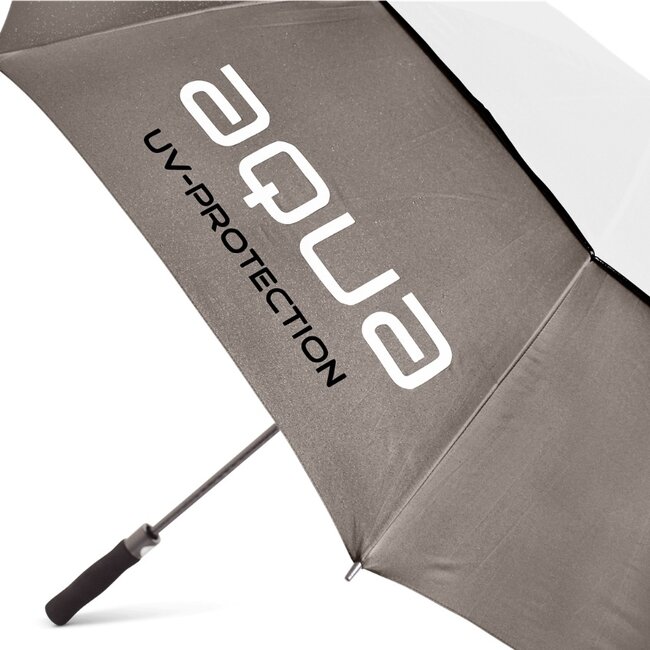 BIG MAX Aqua UV Golfparaplu Taupe Wit met UV 50+ Bescherming