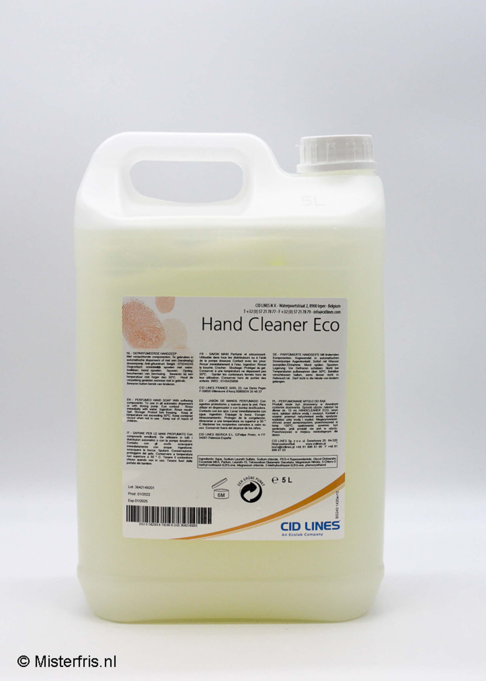 Cidlines Kenolux Handcleaner Eco Handzeep 5 Liter