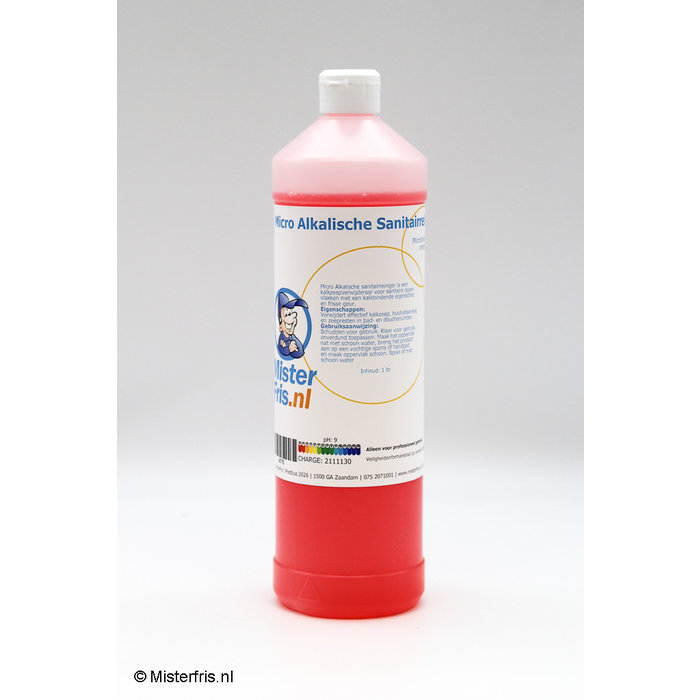 Misterfris MF Micro Sanitairreiniger Alkalisch Periodiek 1 liter