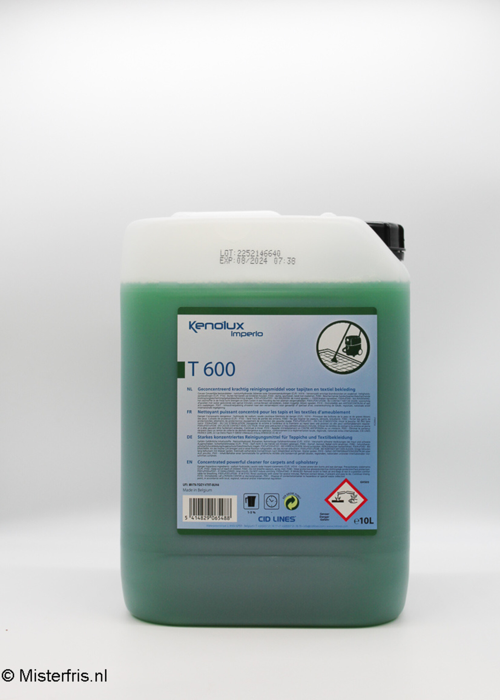 Cidlines Kenolux Kenolux T600 Tapijt en Textielreiniger 10 Liter
