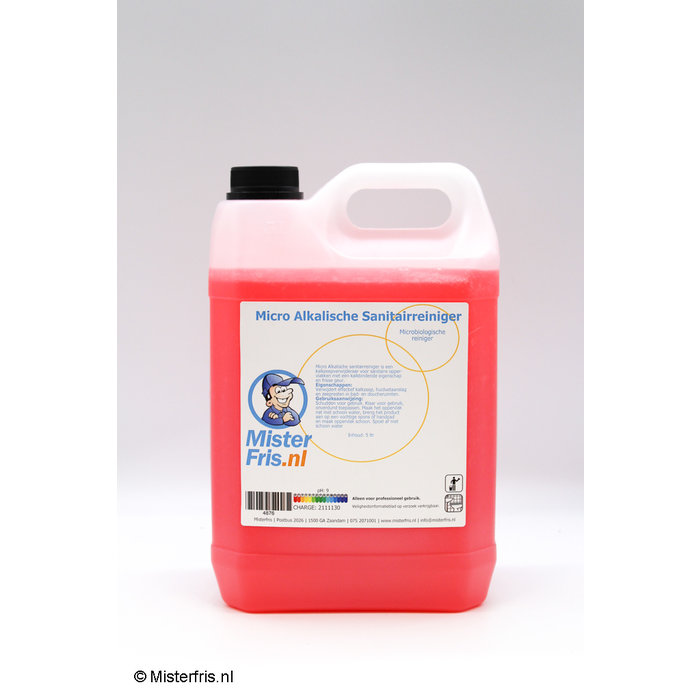 Misterfris MF Micro Sanitairreiniger Alkalisch Periodiek 5 liter