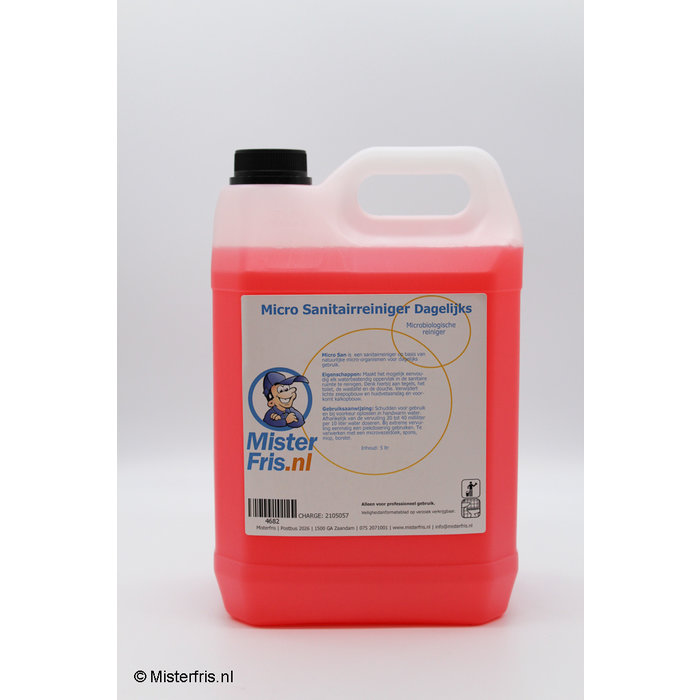 Misterfris MF Micro Santairreiniger dagelijks 5 Liter