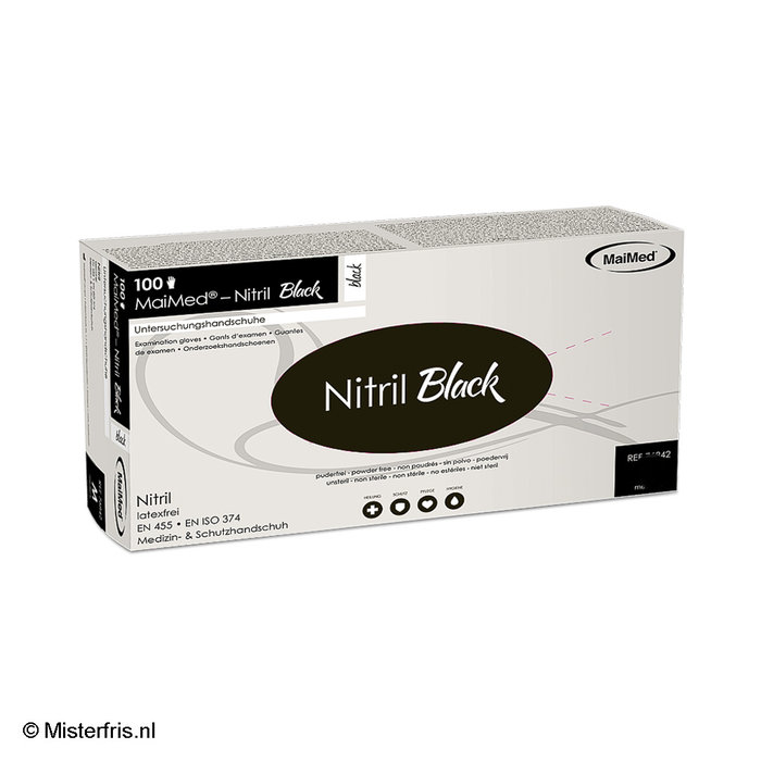 MaiMed MaiMed Handschoenen Soft-Nitrile Zwart M