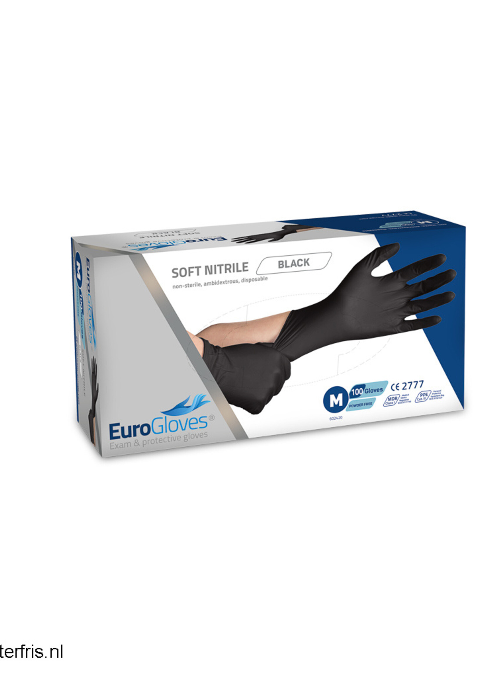 Eurogloves Eurogloves Handschoenen Soft-Nitrile Zwart M