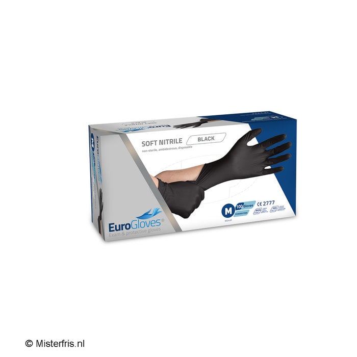 Eurogloves Eurogloves Handschoenen Soft-Nitrile Zwart M