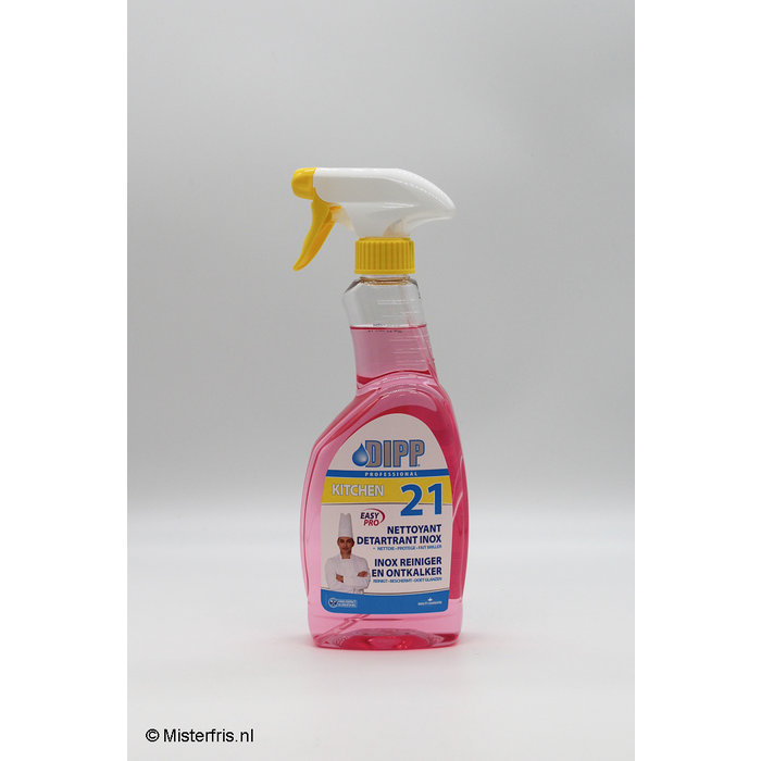 Dipp Professional DIPP 21 - RVS Reiniger en ontkalker Easy PRO 500 ml Spray