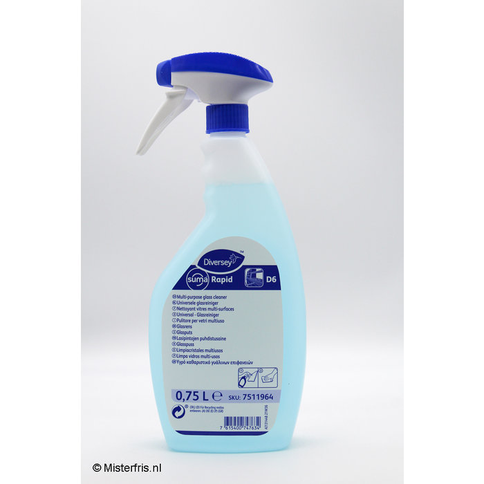 Diversey Suma Rapid D6 Glasreiniger