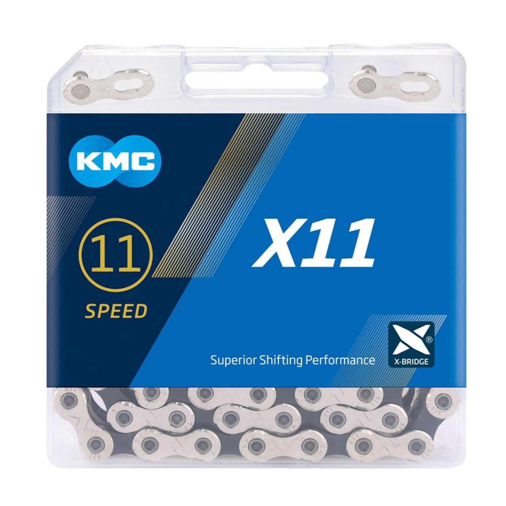 KMC KMC X11 11 Speed Chain 114 Link Silver/Black