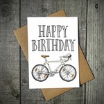EllieBeanPrints Happy Birthday Road Bike Card