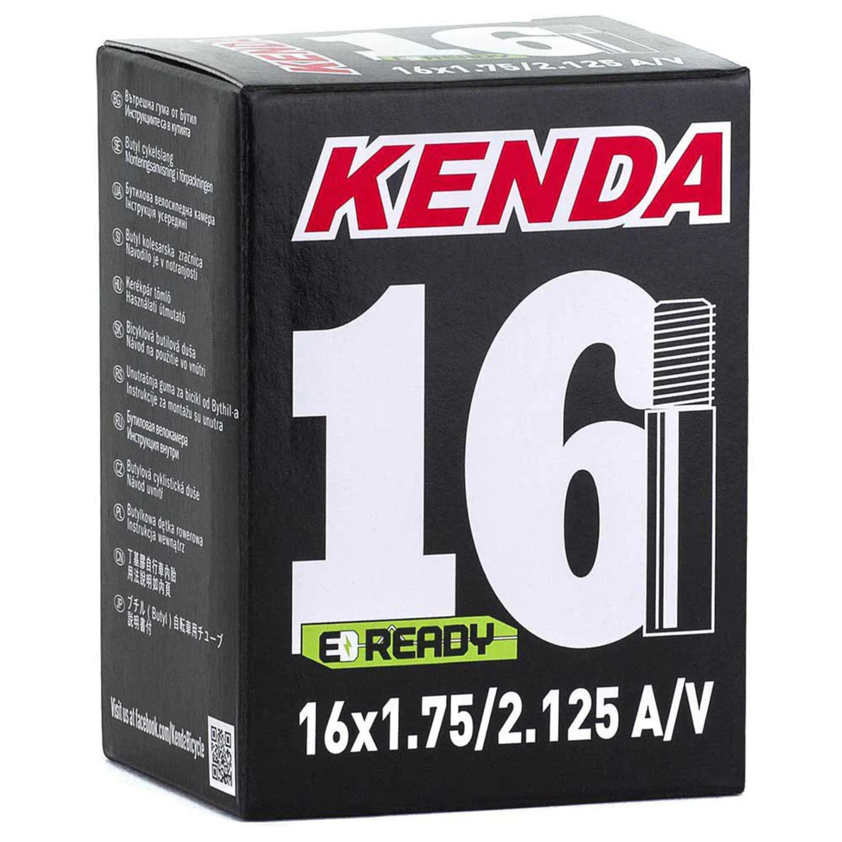 Kenda Kenda Inner Tube 16 x 1.75-2.125 Presta