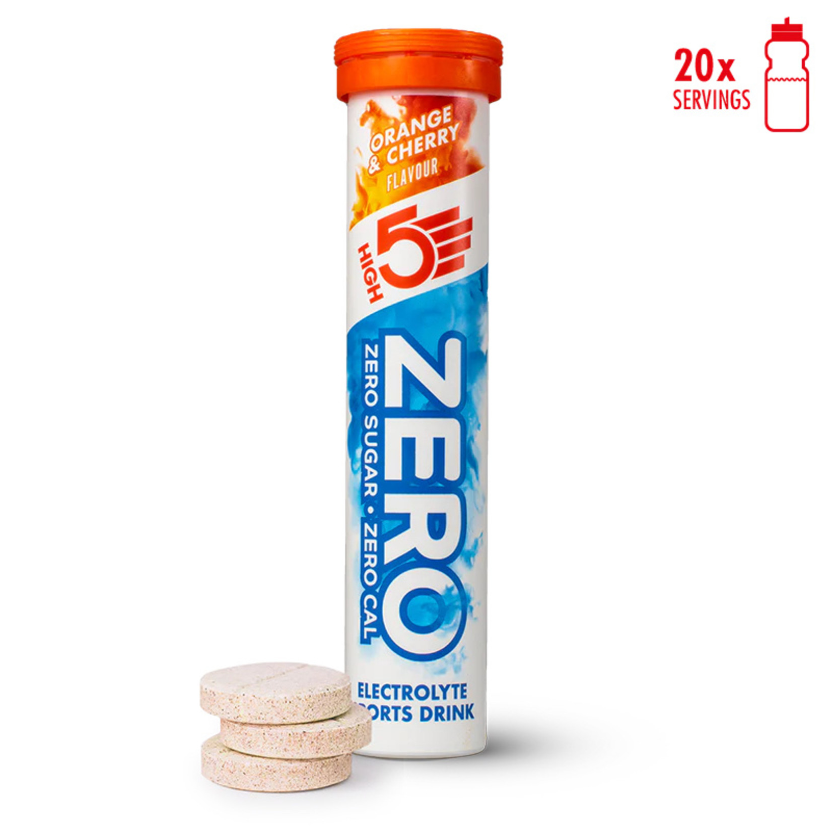 High 5 High5 Zero Orange & Cherry 20 Tabs