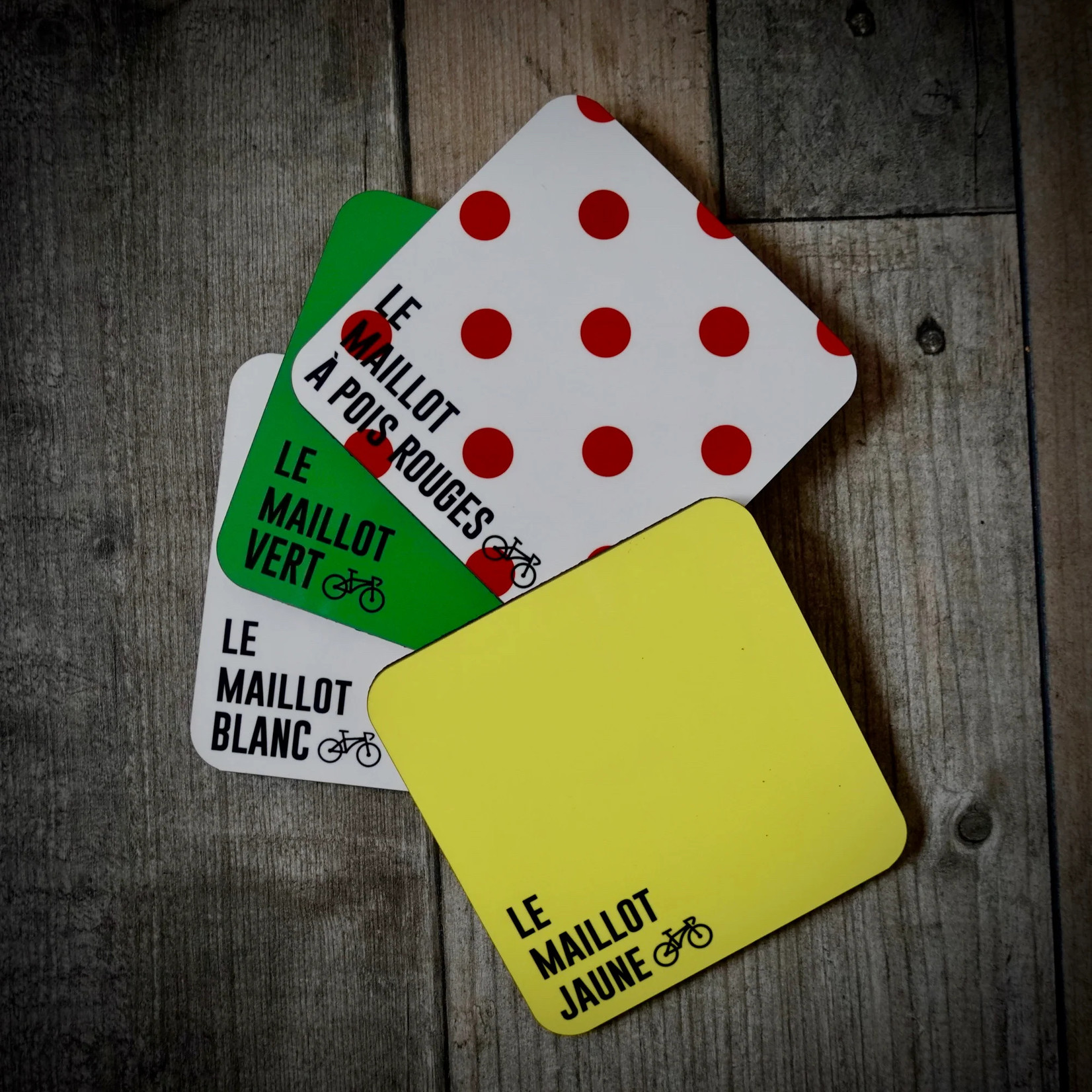 EllieBeanPrints FAMOUS JERSEYS COASTER SET