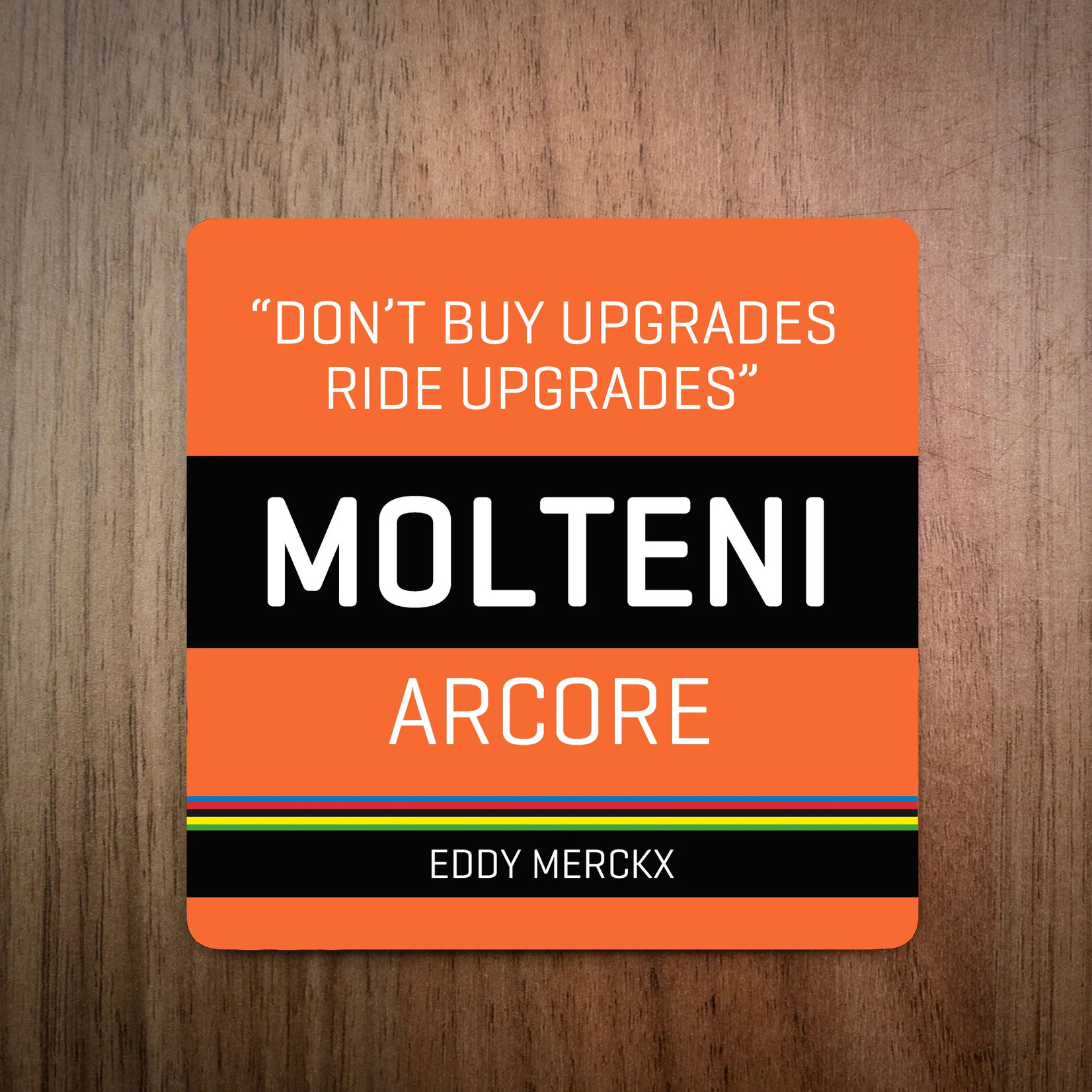 EllieBeanPrints DON'T BUY UPGRADES RIDE UPGRADES EDDY MERCKX CYCLING COASTER