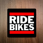 EllieBeanPrints RIDE BIKES RUN DMC STYLE COASTER