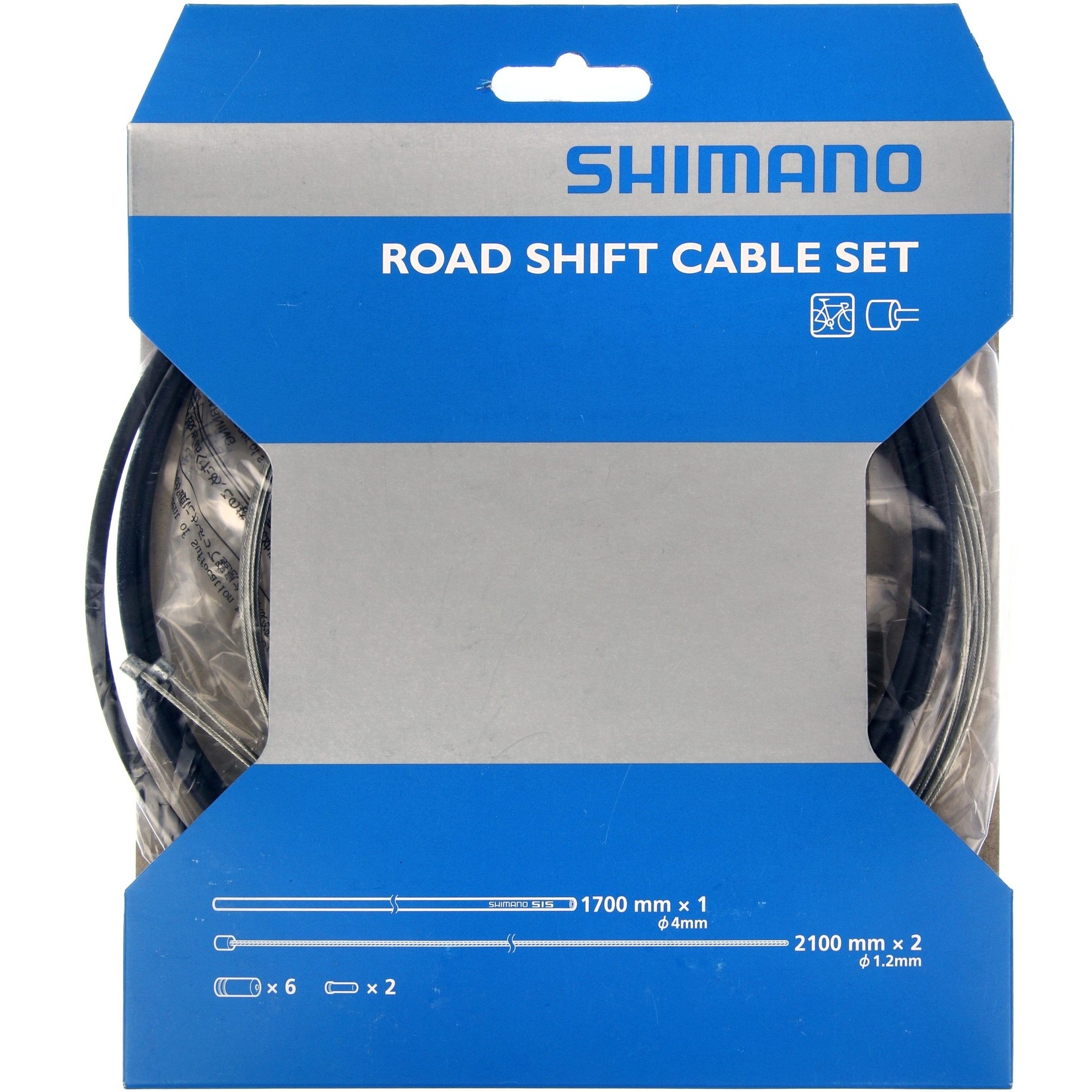 Shimano Spares Shimano Road gear cable set, steel inner wire, black