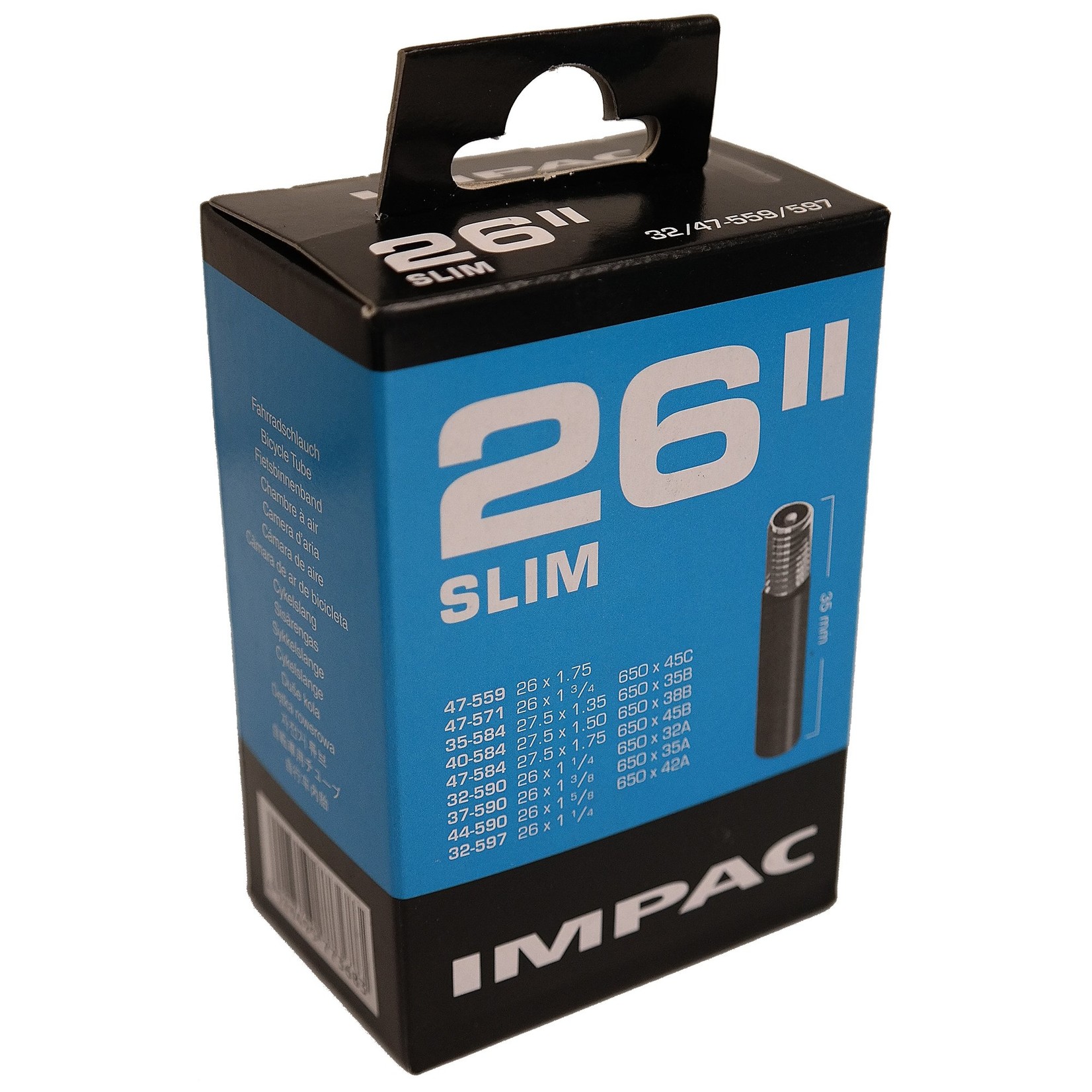 IMPAC Impac Inner Tube 26 Slim Schrader