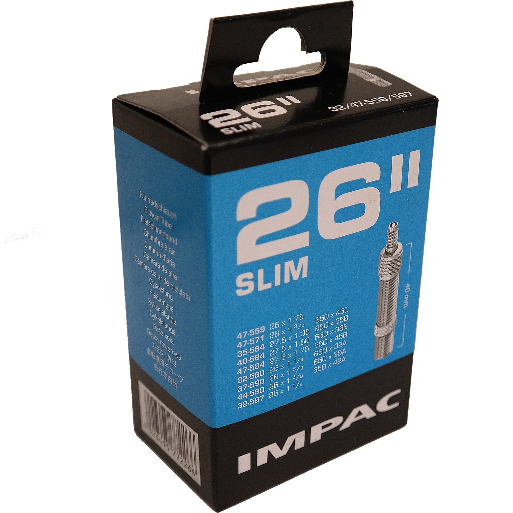 IMPAC Impac Inner Tube 26 Slim Presta