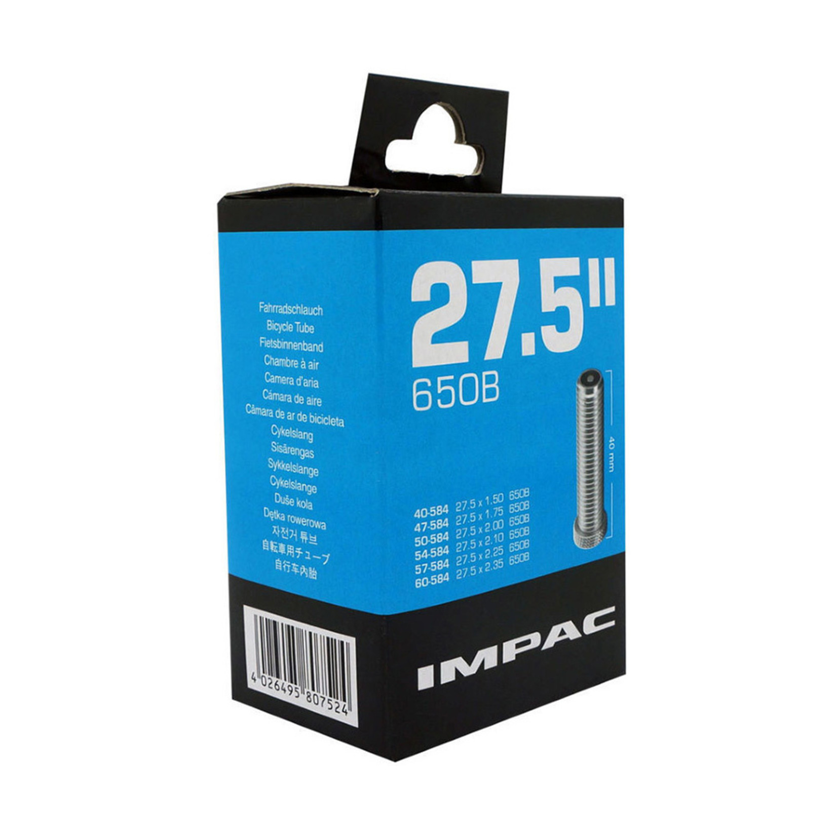 IMPAC Impac Inner Tube 27.5 x 1.75-2.35 Schrader