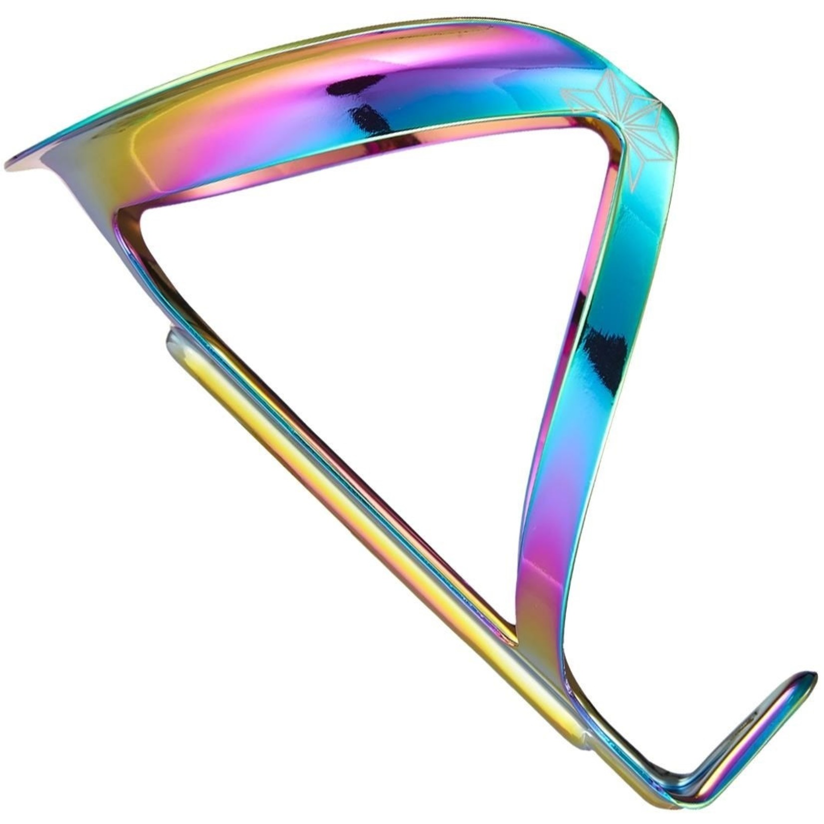 Supacaz SUPACAZ FLY CAGE ANO BOTTLE CAGE: OIL SLICK