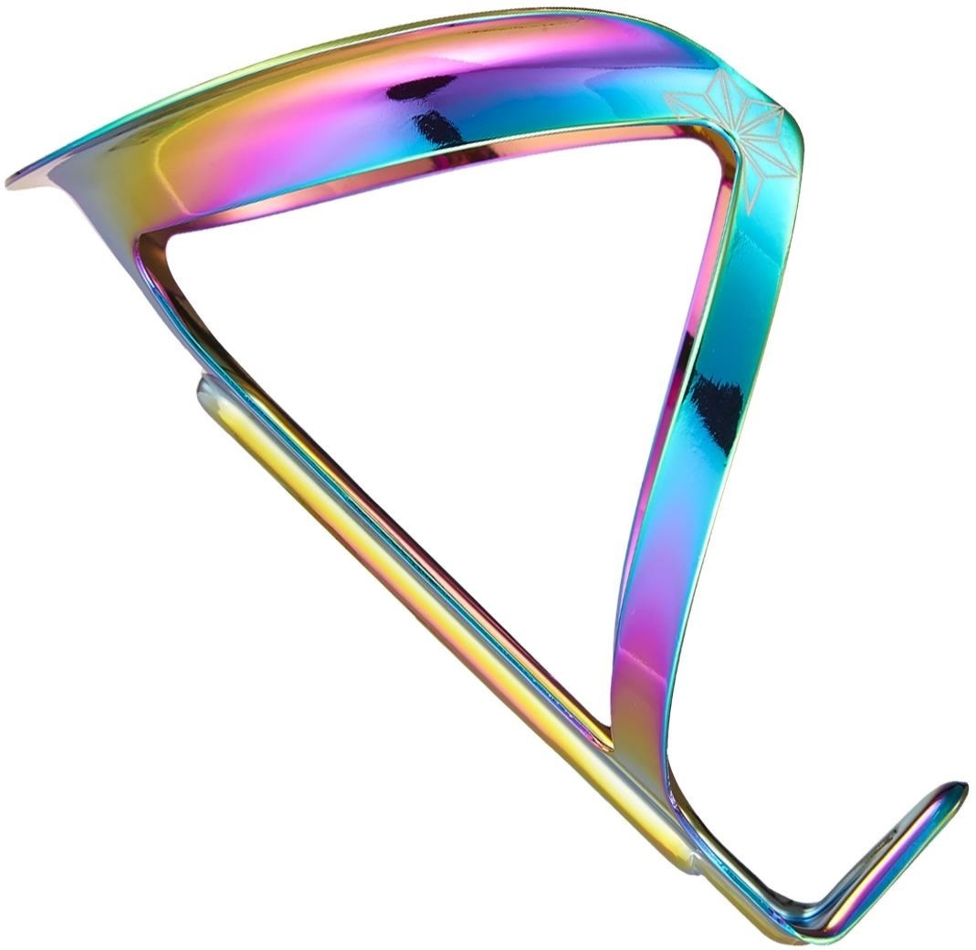 SUPACAZ Porte-bidon TIFLY CAGE – 100% Titane, Finition Oil Slick, Ultra Léger Et Stylé