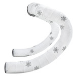 Supacaz SUPACAZ STICKY KUSH GALAXY BAR TAPE: WHITE WITH BLACK STARS + ANO BLACK PLUGS