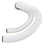 Supacaz SUPACAZ STICKY KUSH CLASSIC BAR TAPE: WHITE + ANO BLACK PLUGS