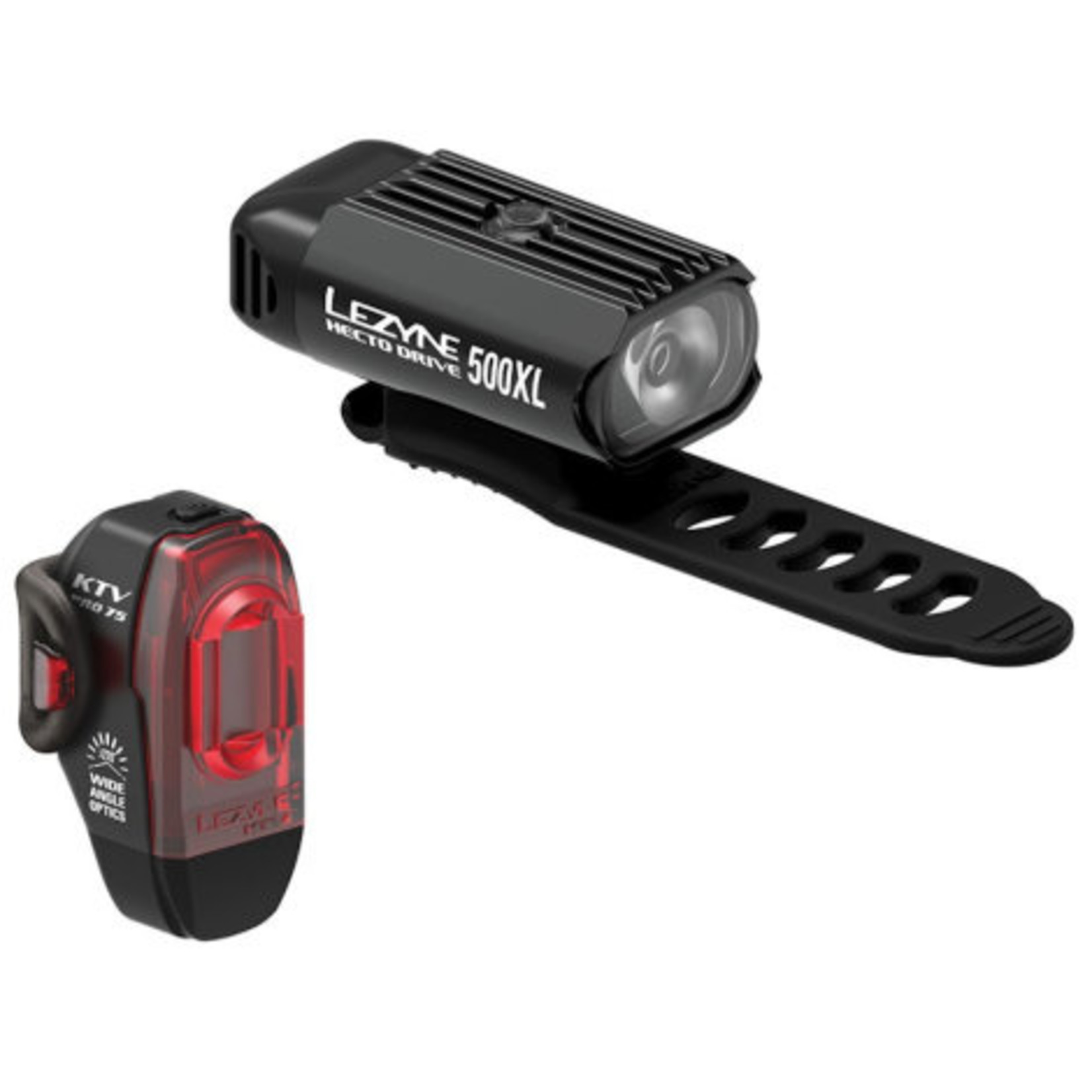 Lezyne Lezyne - Hecto Drive 500XL / KTV Pro Pair Front & Rear Lights - Black / Black