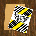 EllieBeanPrints As Long As I Breathe I Attack - Bernard Hinault Cycling Greetings Card