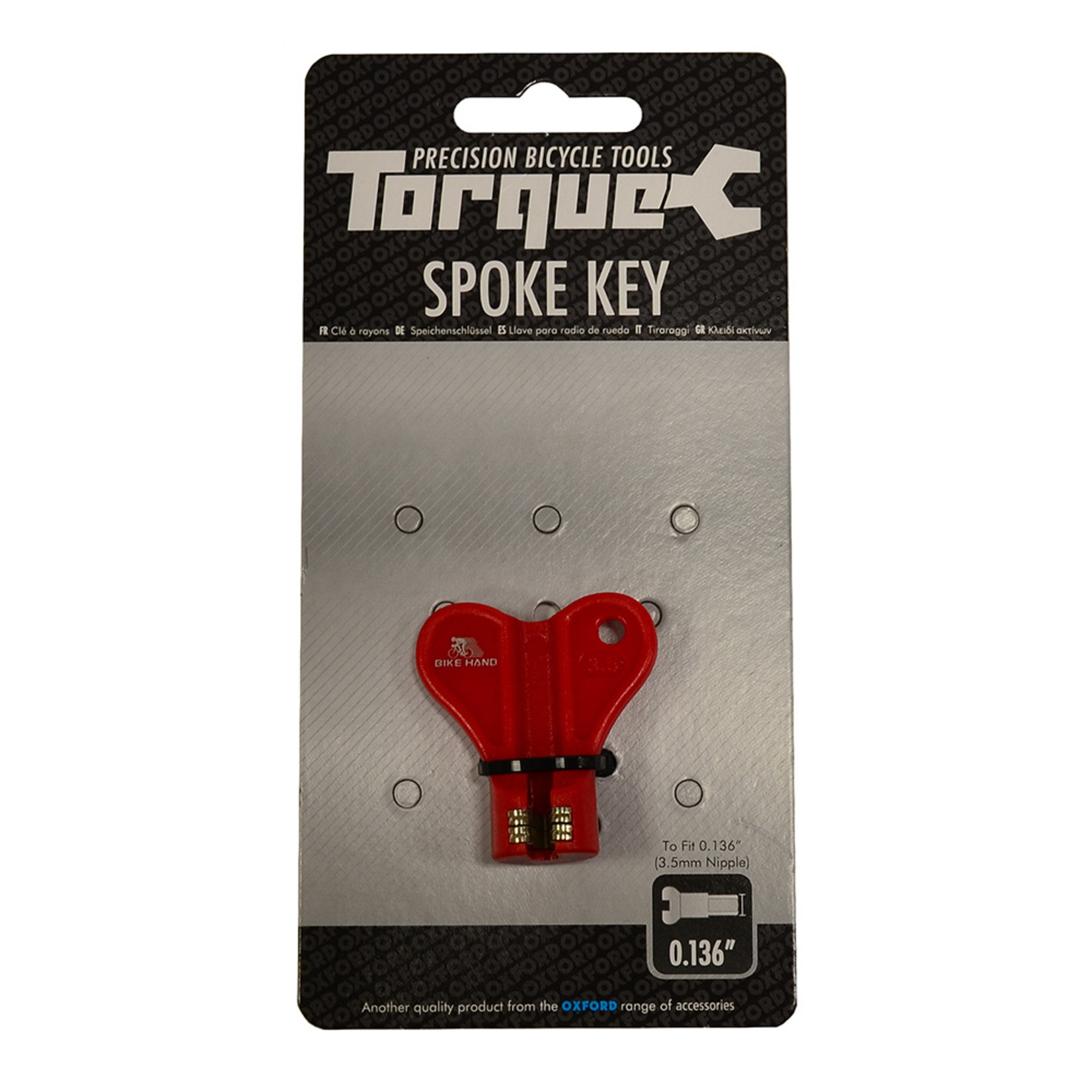 Oxford Torque Spoke Key 3.5mm Red