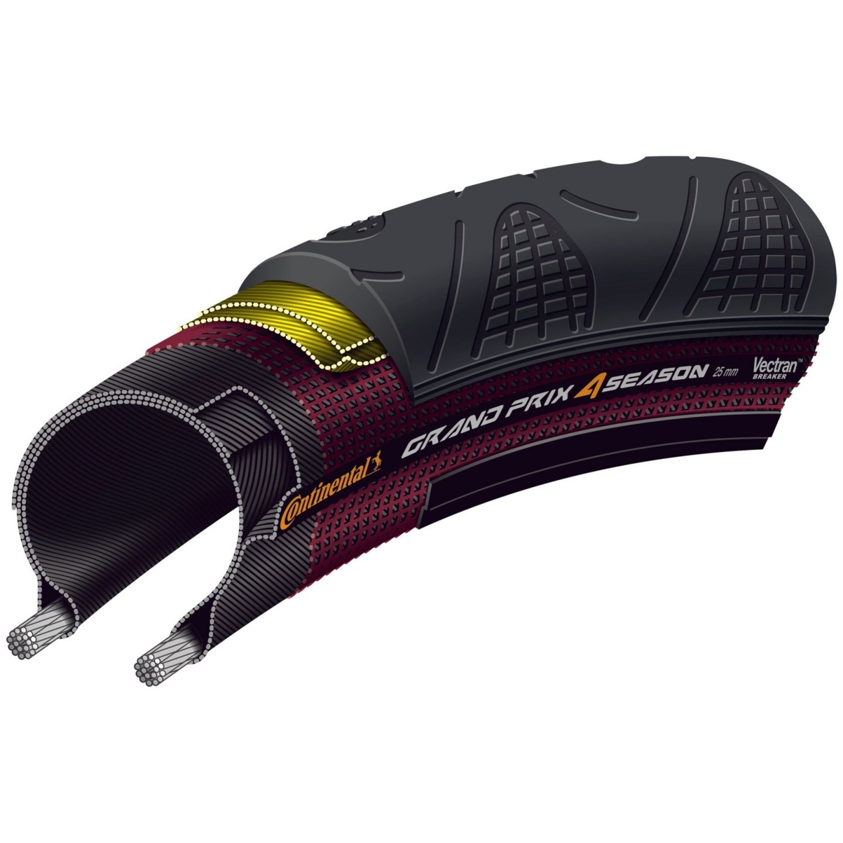 Continental Continental Grand Prix 4 Season Folding Tyre 700x28c 28-622