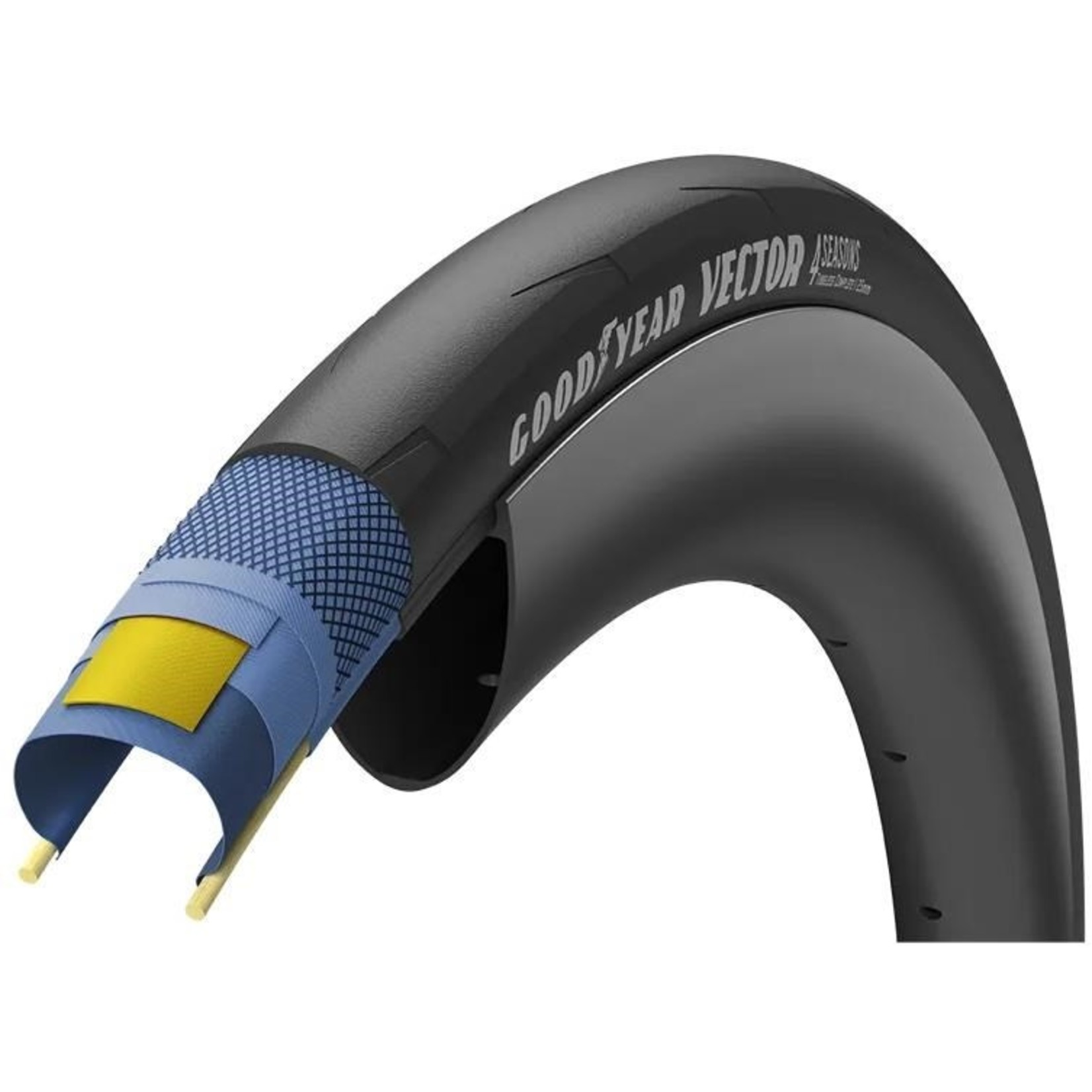 Goodyear GOODYEAR VECTOR 4SEASONS TUBE TYPE TYRE 700X28C 28-622