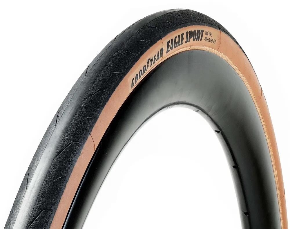 GOODYEAR EAGLE SPORT TUBE TYPE TYRE 700x28c 28-622 Tan - Thame Cycles