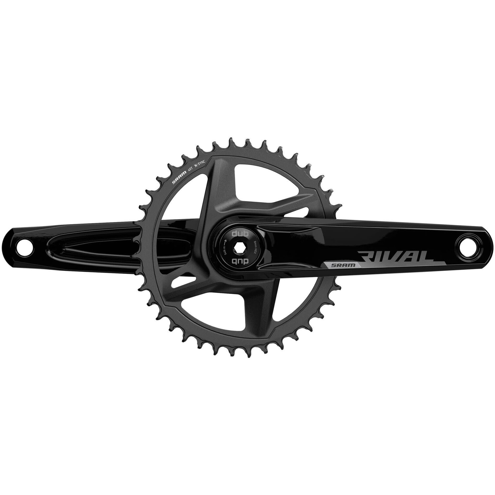 Sram SRAM RIVAL AXS CRANKSET 1X D1 DUB WIDE (BB NOT INCLUDED): BLACK 170MM - 40T