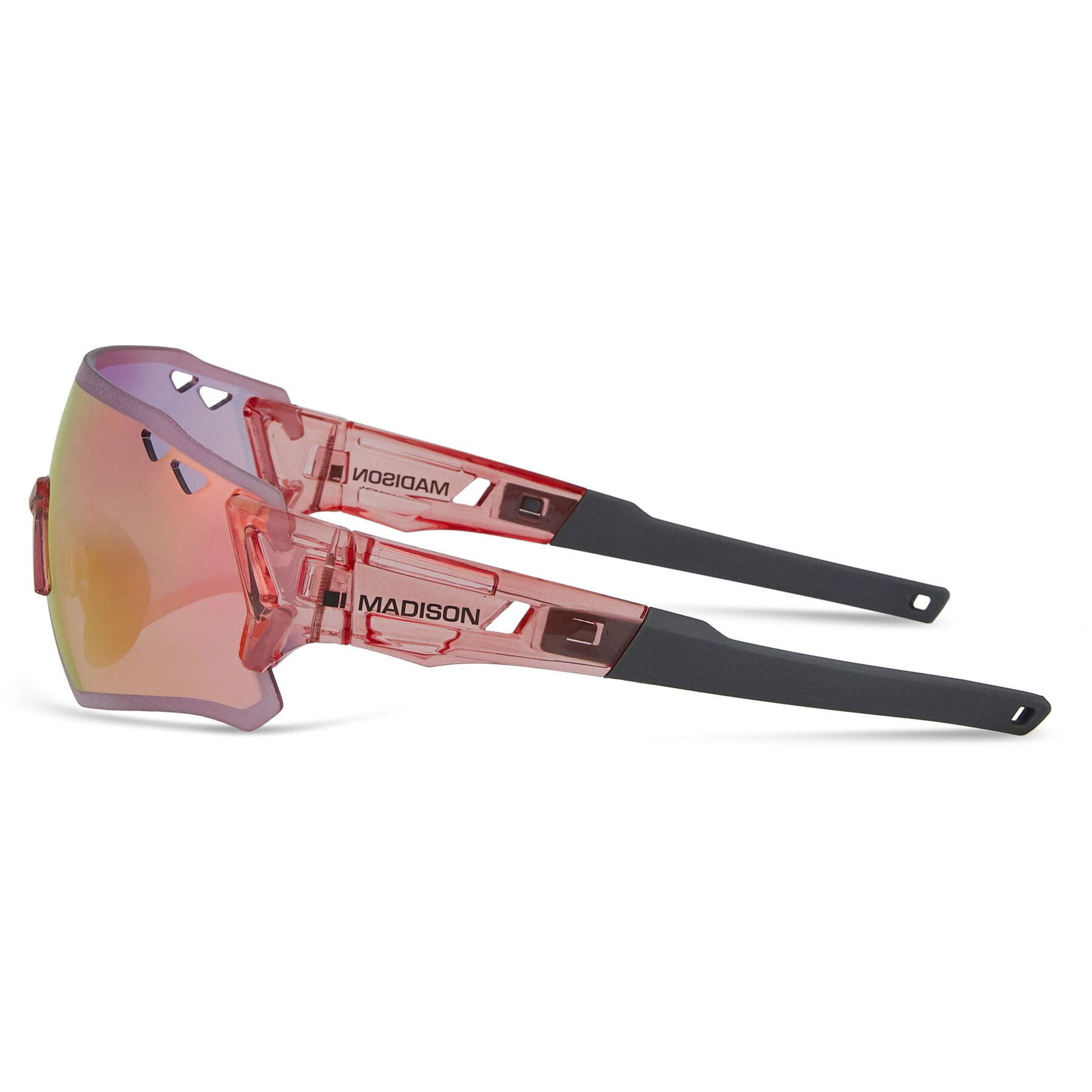 Madison Madison Stealth Sunglasses Crystal Gloss Rose/Pink Rose Mirror