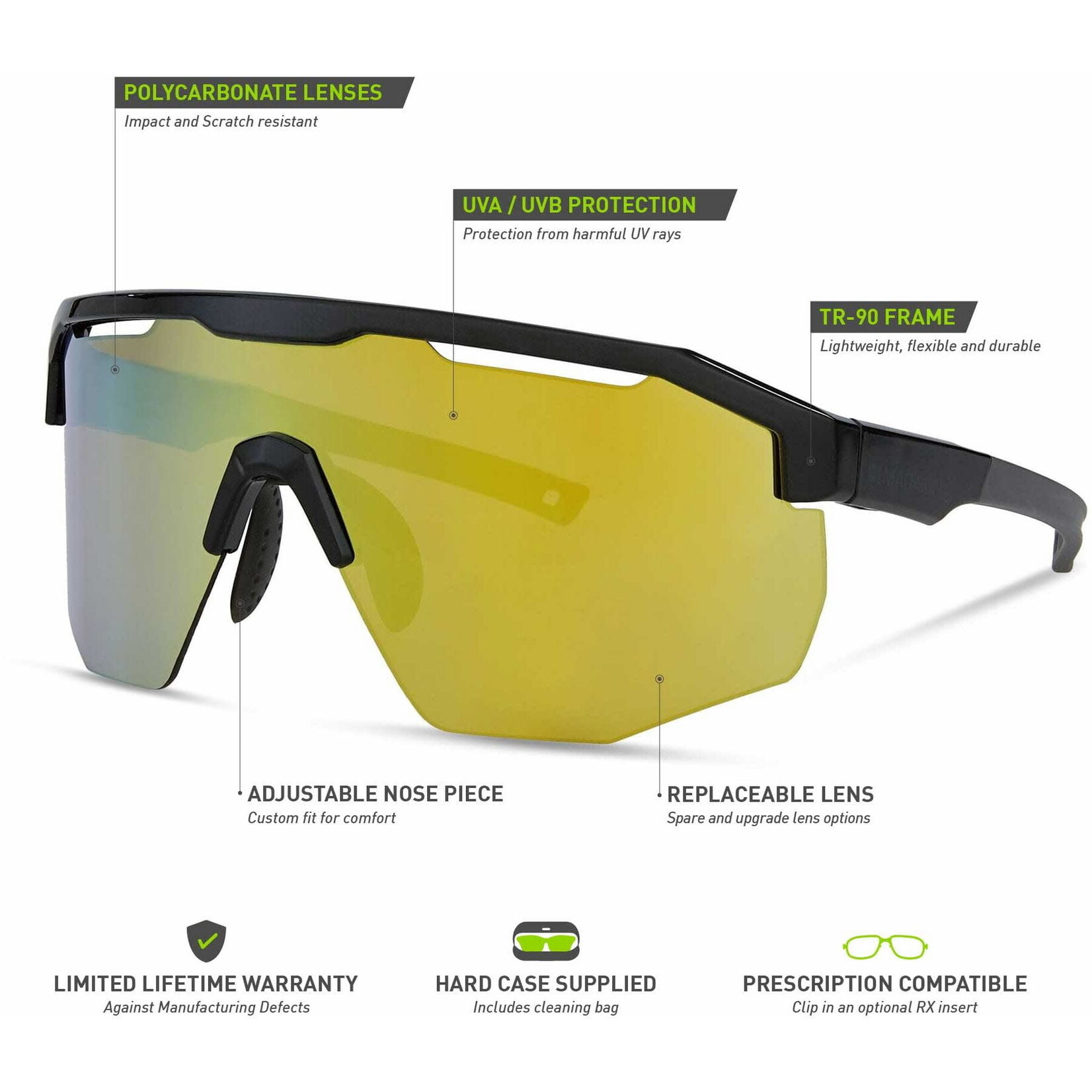 Madison Madison Cipher Sun Glasses - 3 Pack